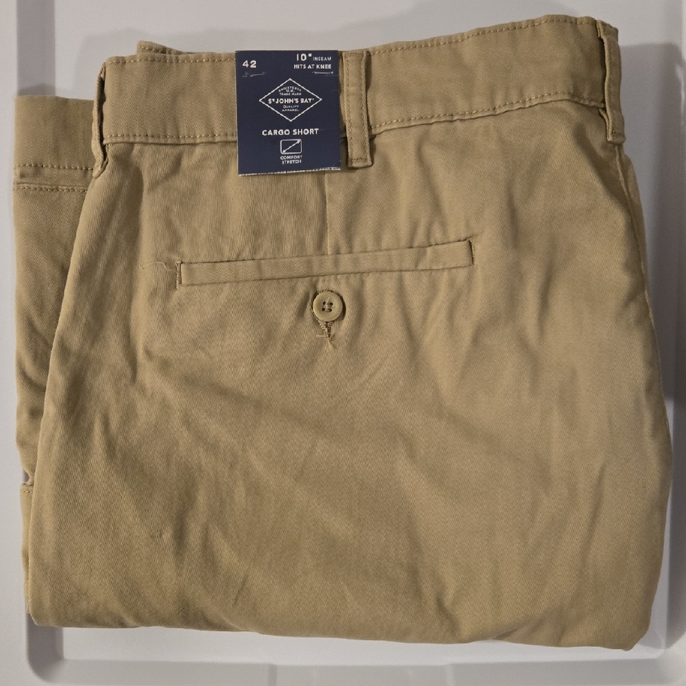 Cargo Khaki Style St. John's Bay Men's Tan Pants